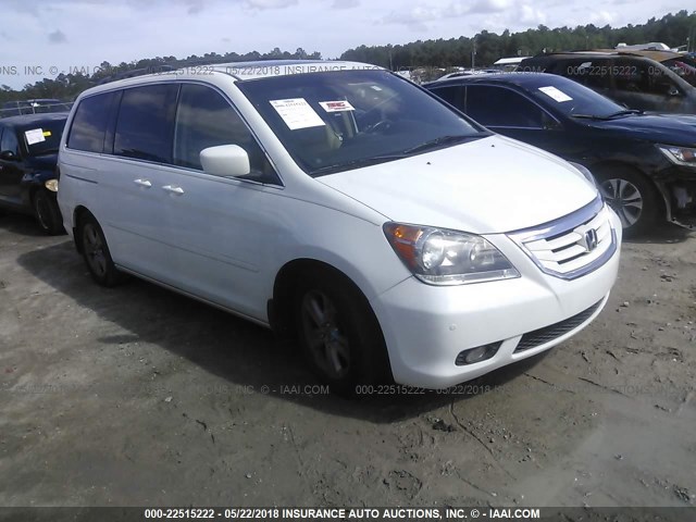 5FNRL38928B104392 - 2008 HONDA ODYSSEY TOURING WHITE photo 1