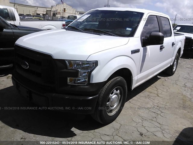 1FTEW1C89FKE18114 - 2015 FORD F150 SUPERCREW WHITE photo 2