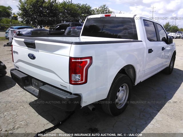 1FTEW1C89FKE18114 - 2015 FORD F150 SUPERCREW WHITE photo 4