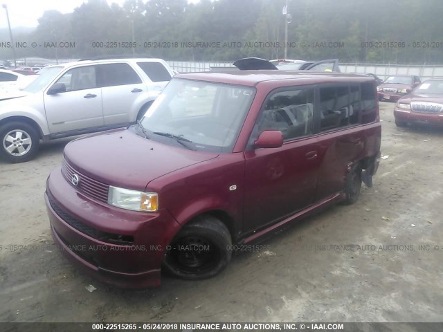 JTLKT334664122075 - 2006 TOYOTA SCION XB ბურგუნდია ფოტო 2