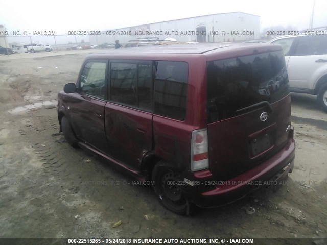 JTLKT334664122075 - 2006 TOYOTA SCION XB ბურგუნდია ფოტო 3