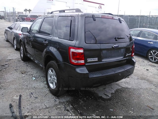 1FMCU49369KD13279 - 2009 FORD ESCAPE HYBRID Dark Blue photo 3