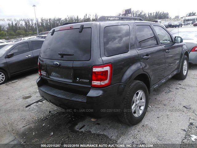 1FMCU49369KD13279 - 2009 FORD ESCAPE HYBRID Dark Blue photo 4