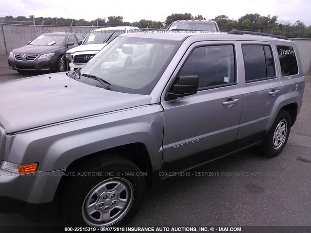 1C4NJRBBXGD777942 - 2016 JEEP PATRIOT SPORT GRAY photo 6