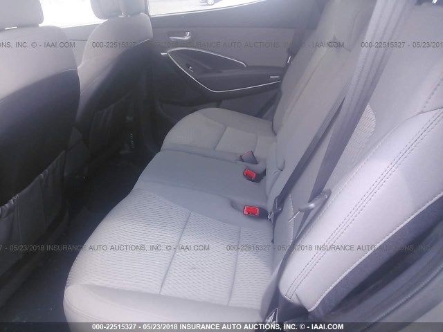 5NMZTDLB2JH073648 - 2018 HYUNDAI SANTA FE SPORT  SILVER photo 8