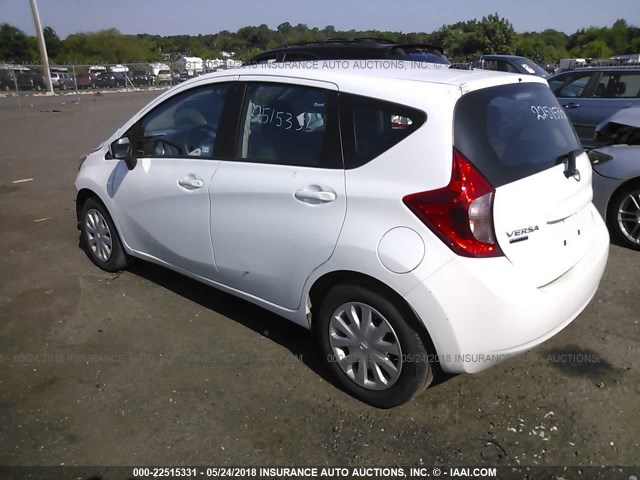 3N1CE2CP5GL407198 - 2016 NISSAN VERSA NOTE S/S PLUS/SV/SL/SR WHITE photo 3