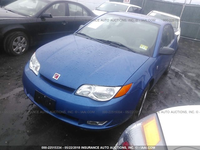 1G8AW12F84Z147687 - 2004 SATURN ION LEVEL 3 BLUE photo 2