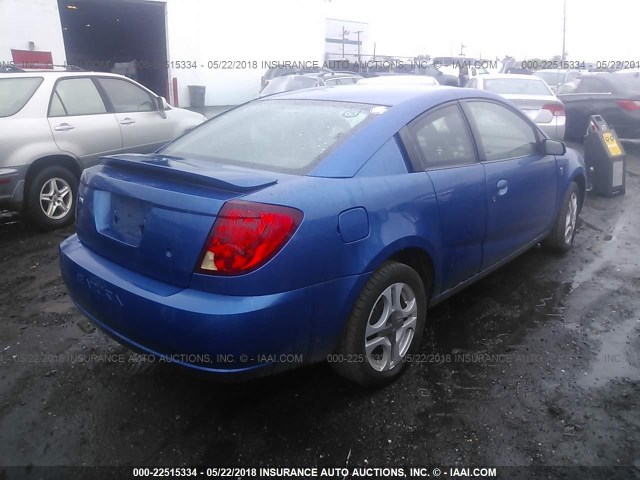1G8AW12F84Z147687 - 2004 SATURN ION LEVEL 3 BLUE photo 4