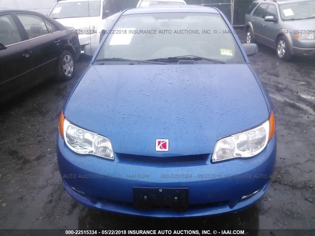 1G8AW12F84Z147687 - 2004 SATURN ION LEVEL 3 BLUE photo 6