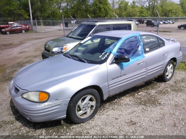 1G2NF52E5YM833781 - 2000 PONTIAC GRAND AM SE1 SILVER photo 2