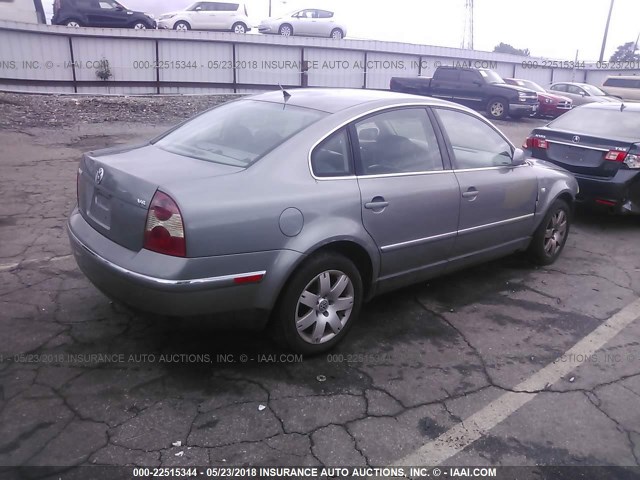 WVWRH63B91P281918 - 2001 VOLKSWAGEN PASSAT GLX 灰色 照片 4