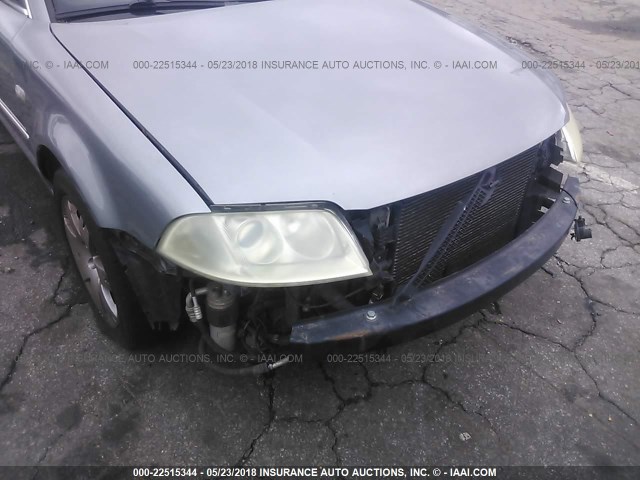 WVWRH63B91P281918 - 2001 VOLKSWAGEN PASSAT GLX 灰色 照片 6