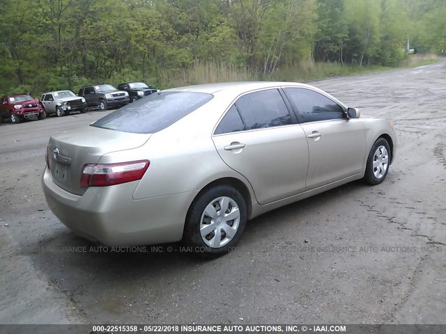 4T1BE46K17U544757 - 2007 TOYOTA CAMRY NEW GENERATION CE/LE/XLE/SE TAN photo 4