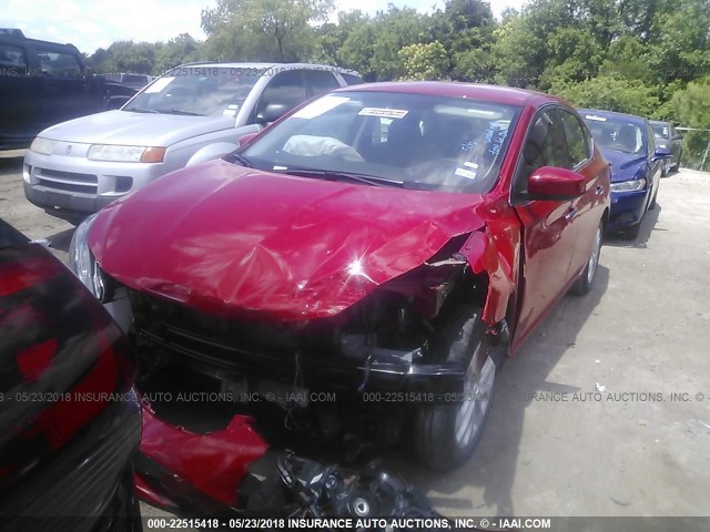 3N1AB7AP8JL632738 - 2018 NISSAN SENTRA S/SV/SR/SL RED photo 6