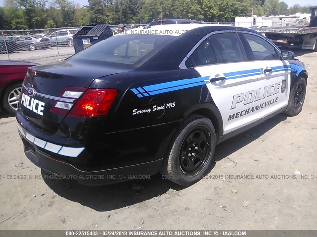 1FAHP2L80EG129565 - 2014 FORD TAURUS POLICE INTERCEPTOR BLACK photo 4