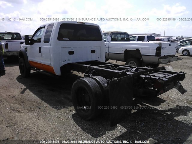 1FDAX56R99EA02196 - 2009 FORD F550 SUPER DUTY WHITE photo 3