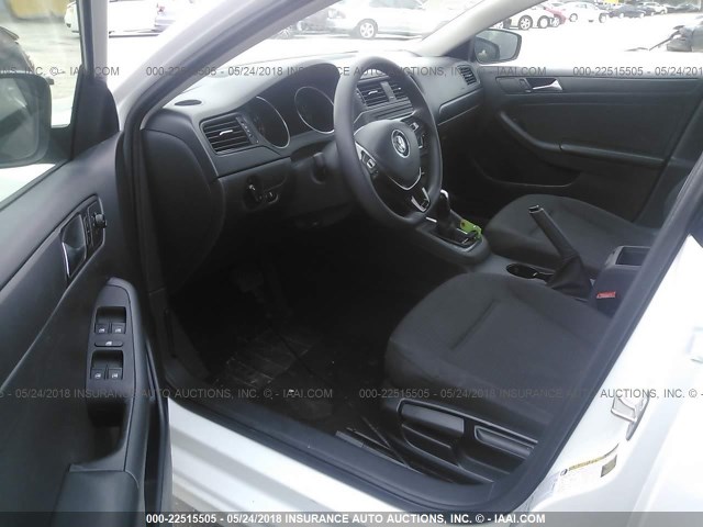 3VW2K7AJXFM283870 - 2015 VOLKSWAGEN JETTA S WHITE photo 5