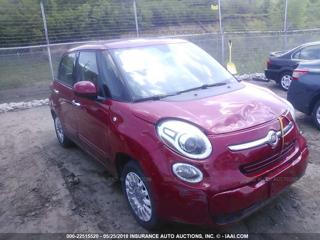 ZFBCFAAHXEZ012457 - 2014 FIAT 500L POP RED photo 1