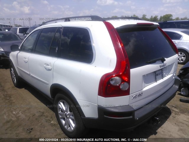 YV1CZ852351209885 - 2005 VOLVO XC90 V8 WHITE photo 3