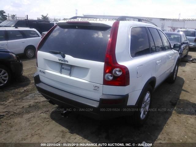 YV1CZ852351209885 - 2005 VOLVO XC90 V8 WHITE photo 4