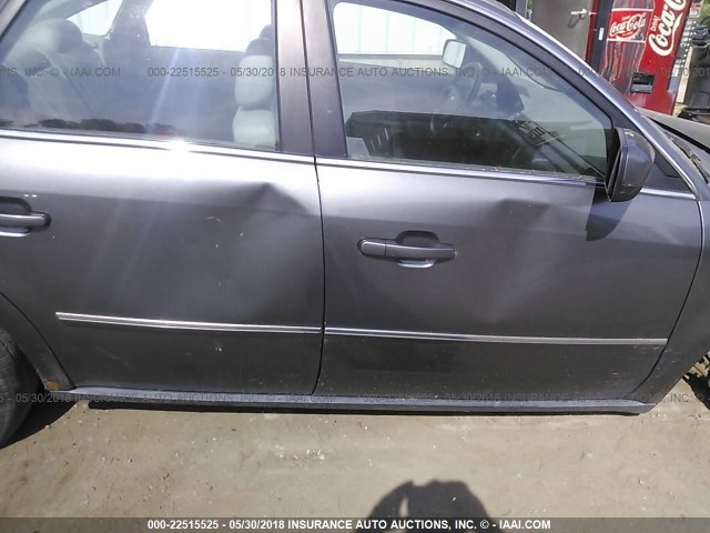 1FAHP27156G114509 - 2006 FORD FIVE HUNDRED SEL GRAY photo 6