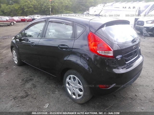 3FADP4EJ1BM128744 - 2011 FORD FIESTA SE BLACK photo 3