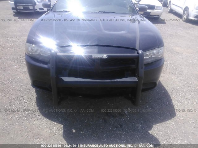 2B3CL1CT0BH597876 - 2011 DODGE CHARGER POLICE BLACK photo 6