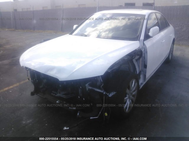 WAUAFAFL4EN034542 - 2014 AUDI A4 PREMIUM WHITE photo 2