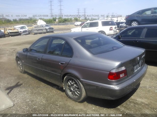 WBADT63402CH89858 - 2002 BMW 530 I AUTOMATIC GRAY photo 3