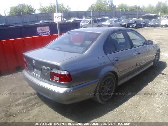 WBADT63402CH89858 - 2002 BMW 530 I AUTOMATIC GRAY photo 4