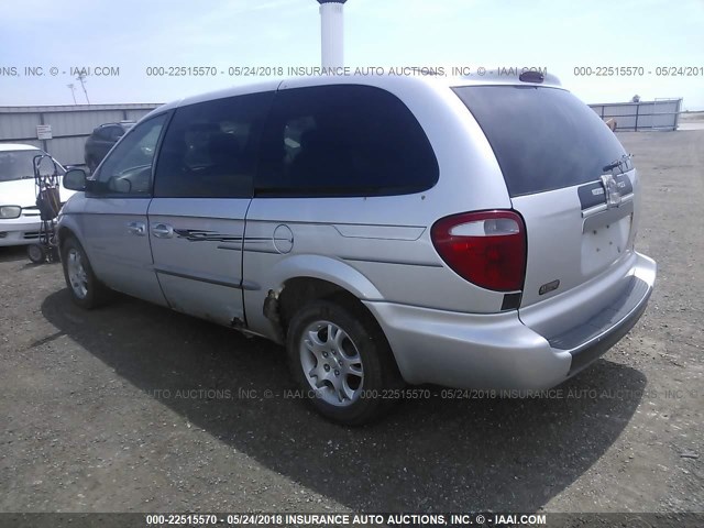 2B4GT44L51R213676 - 2001 DODGE GRAND CARAVAN SPORT SILVER photo 3