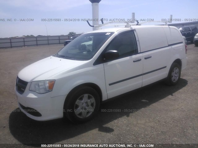 2C4RDGAGXCR352786 - 2012 DODGE RAM VAN WHITE photo 2