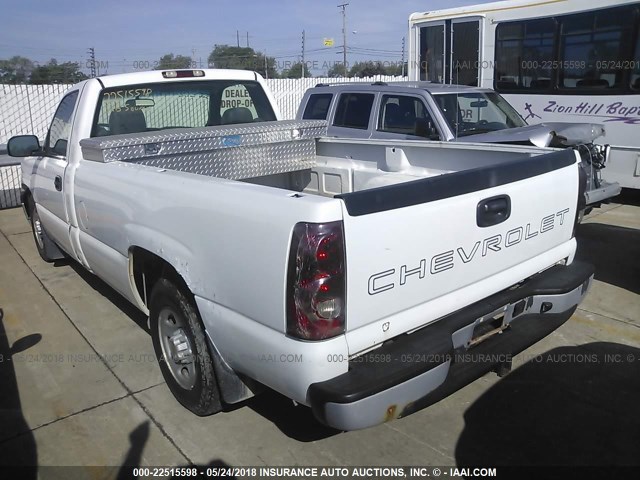 1GCEC14X63Z139365 - 2003 CHEVROLET SILVERADO C1500 WHITE photo 3