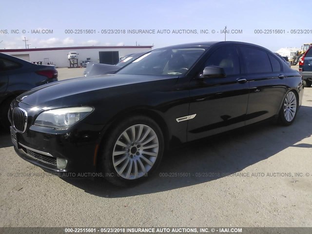 WBAKB83589CY58110 - 2009 BMW 750 BLACK photo 2