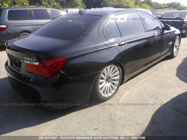 WBAKB83589CY58110 - 2009 BMW 750 BLACK photo 4