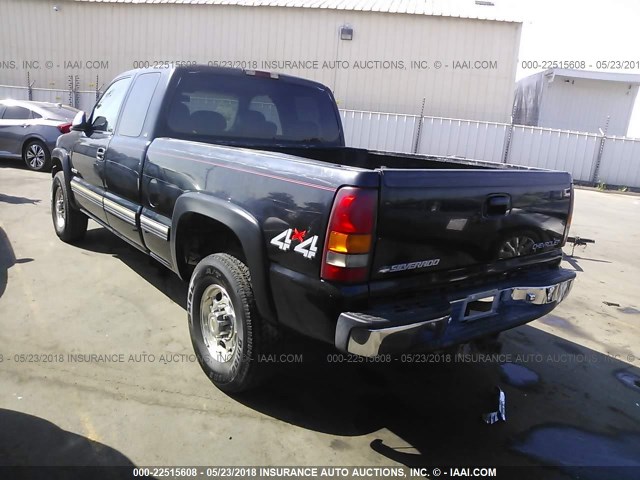 1GCGK29UXXE206935 - 1999 CHEVROLET SILVERADO K2500 BLACK photo 3