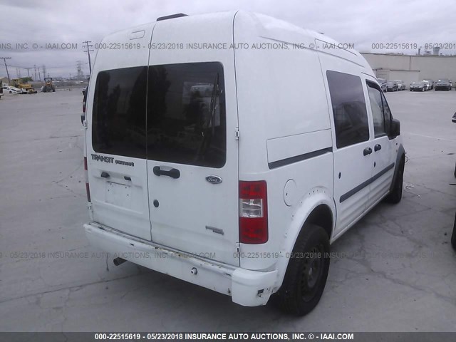 NM0LS6BN9DT174413 - 2013 FORD TRANSIT CONNECT XLT WHITE photo 4