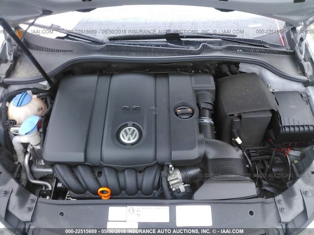 WVWDB7AJ7DW020177 - 2013 VOLKSWAGEN GOLF SILVER photo 10