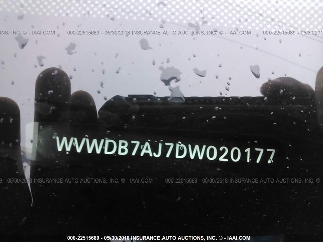 WVWDB7AJ7DW020177 - 2013 VOLKSWAGEN GOLF SILVER photo 9