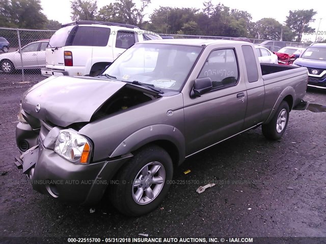 1N6DD26T94C477546 - 2004 NISSAN FRONTIER KING CAB XE GRAY photo 2