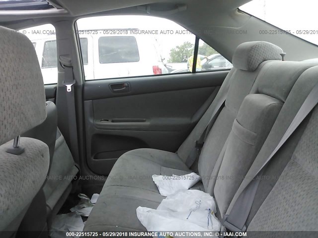 4T1BE32K13U750767 - 2003 TOYOTA CAMRY LE/XLE/SE 银色 照片 8