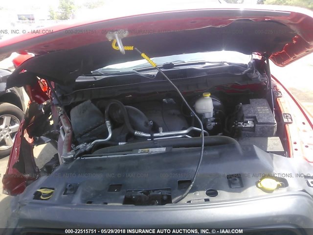 1C6RR7YT3GS106128 - 2016 RAM 1500 REBEL წითელი ფოტო 10