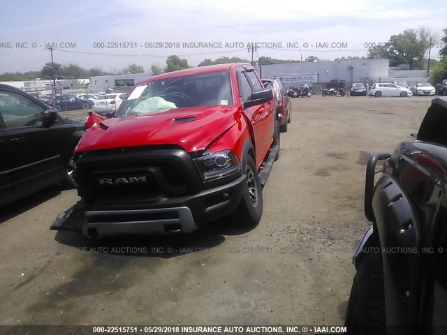 1C6RR7YT3GS106128 - 2016 RAM 1500 REBEL RED photo 2