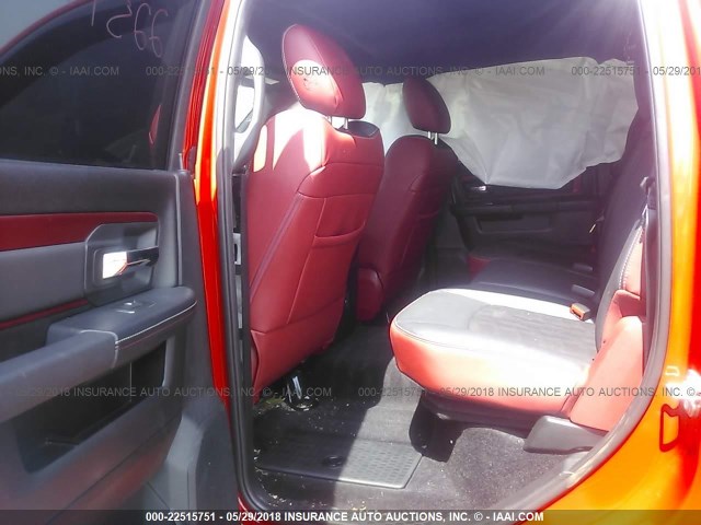 1C6RR7YT3GS106128 - 2016 RAM 1500 REBEL წითელი ფოტო 8