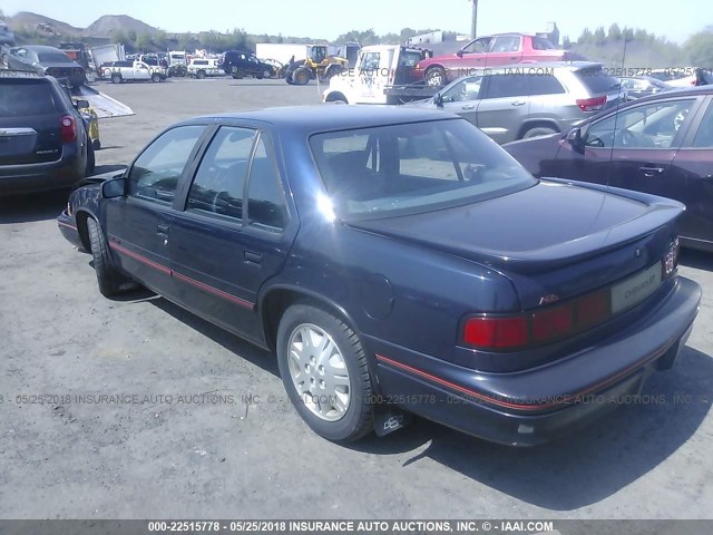 2G1WN54T4N9261344 - 1992 CHEVROLET LUMINA EURO BLUE photo 3