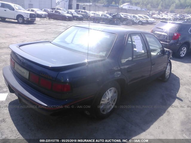 2G1WN54T4N9261344 - 1992 CHEVROLET LUMINA EURO BLUE photo 4