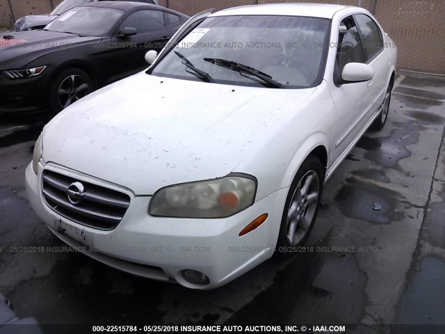 JN1DA31D73T503953 - 2003 NISSAN MAXIMA GLE/GXE/SE WHITE photo 2