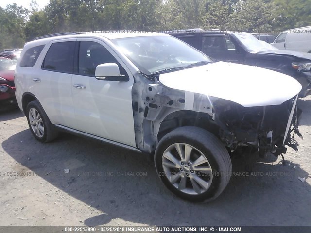 1C4RDJDG0DC658592 - 2013 DODGE DURANGO CREW WHITE photo 1