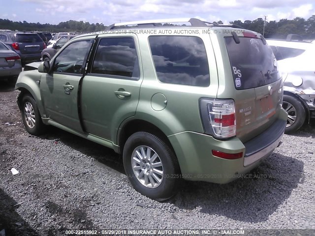 4M2CU97G09KJ15749 - 2009 MERCURY MARINER PREMIER GREEN photo 3