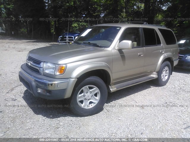 JT3HN86R710357142 - 2001 TOYOTA 4RUNNER SR5 TAN photo 2